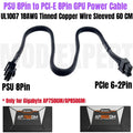 Modular Power Cable for GIGABYTE AORUS AP750GM AP850GM, GPU PCIe 8Pin 6+2Pin, CPU 4+4Pin, HDD SSD SATA Molex IDE 4Pin, ATX 24Pin
