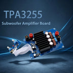 YJCO TPA3255 Mono Subwoofer Amplifier Board 600W Class‑D HiFi Digital Power Amp Module Frequency Volume Adjustment DC24‑48V