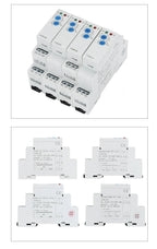 Din Rail Time Relay A Power-On Delay B Delay Disconnection AC/DC 12V-240V 16A 0.1S~10 Days Power-on delay automatic switch