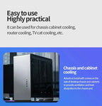 TEUCER USB Cooling Fan 8CM/12CM/14CM 800-1800RPM USB Port Power Supply Desktop Computer Available