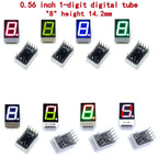 10PCS 0.56-inch 1-digit digital tube 12.6mmX19mm digital display screen "8" high 14.2mm 7-segment digital tube 5161series5611