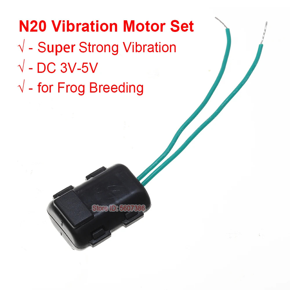 Mini N20 Vibration Motor DC 3V 3.7V 5V Ultra Strong Vibrator Motor for Frog Breeding