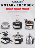 TRD-2TAF/BF/V/V1/VH Solid Shaft Incremental Encoder 100~10000 PPR Customized Rotary Encoder for PLC Control System Application