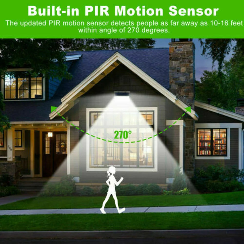 4pcs 468 LED Solar Led Lamp Outdoor Solar Light with Motion Sensor Wall Lights Waterproof Sunlight Powered for Garden Decoration