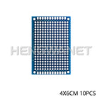 2x8cm 3x7cm 4x6cm 5x7cm 7x9cm Prototype BoardsBlue Circuit Perfboard Double Sided Circuit Boards DIY Electronic Kit