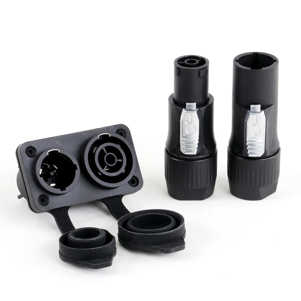 Waterproof True Locking 3Pin Powercon Male/Female Plug Connector In&Output NAC3FX-WP Coupler Panel Mount Chassis Socket Adapter