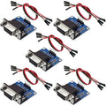 5PCS RS232 To TTL Converter Module，MAX3232 3.3V To 5V RS2323 COM Serial Prot Board To TTL Connector for Arduino Microcontrollers