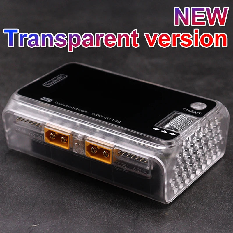 ToolkitRC M6D 500W 15A DC Dual Channel MINI Smart Charger Discharger For 1-6S Lipo Battery FPV Model Spare Parts