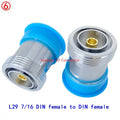 1Pcs L29 7/16 DIN To N Type Connector Din L19 To N Male Jack Female Plug 4hole Flange Water Proof RF Adapter Fast Delivery Brass