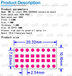10pcs SMT DIP Adapter Converter 0805 0603 0402 Capacitor Resistor LED Pinboard FR4 PCB Board 2.54mm Pitch SMD SMT Turn To DIP