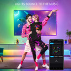 WS2812B LED Strip Bluetooth Wifi Music Controller Kit Individually Addressable Smart RGB LED Tape 30/60/74/96/144Leds/m USB DC5V