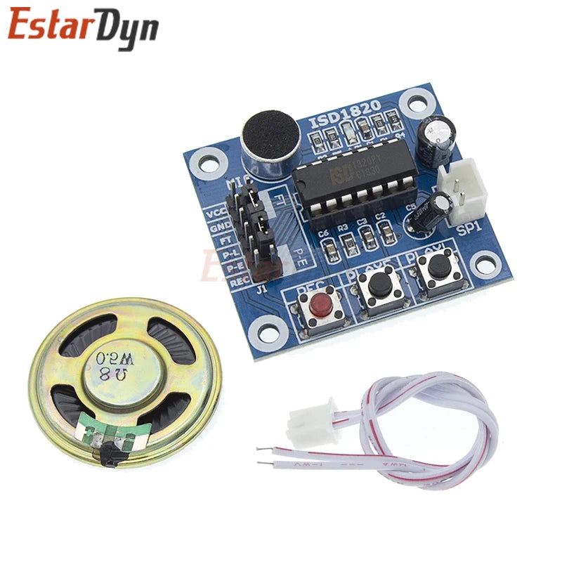 ISD1820 Voice Recording Recorder Module With Mic Sound Audio Loudspeaker