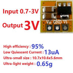 0.7-5V to 3V/3.3V/5V Boost Converter Module 95% Efficiency for AA/AAA Battery Motor Breadboard Power Supply With/Without Pin
