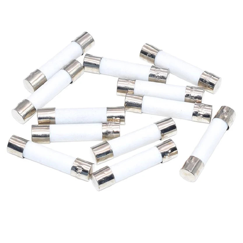 0.25A 0.5A 1A 1.5A 2A 2.5A 3A 3.15A 4A 5A 6A 6.3A 8A 10A 15A 16A 20A 30A 5*20/6*30MM Fast Blow Ceramic Fuse 250V