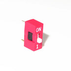 10PCS Slide Type Switch Module 1 2 3 4 5 6 7 8 9 10 12 Bit 2.54mm Position Way DIP Red Pitch Toggle Switch Red Snap Switch