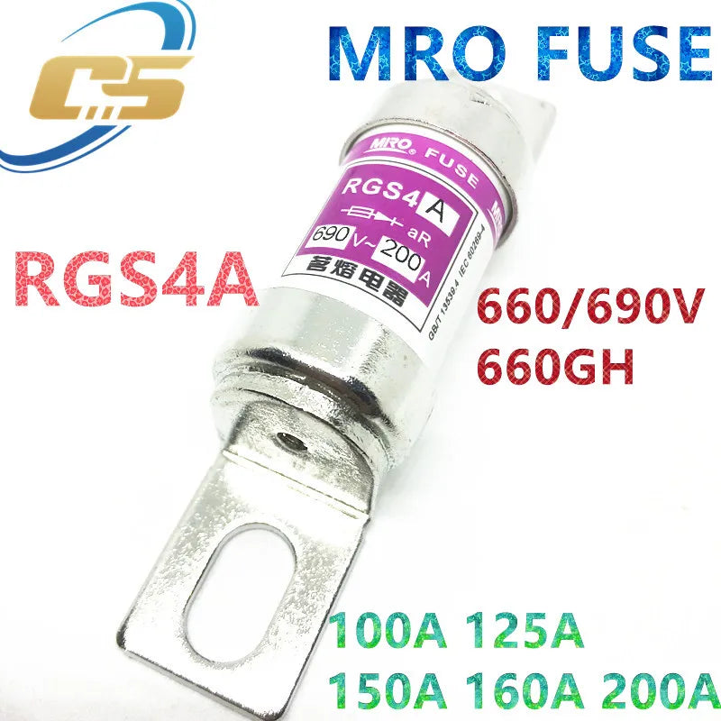 New original  1PCS MRO RGS4A 660/690V 100A125A 150A 160A 200A 660GH FUSE Fuse Tube