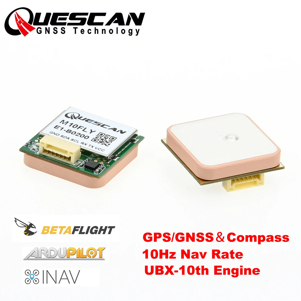 M10FLY 10Hz M10 GPS Module with Compass for FPV Drone Flight Controller Ardupilot Betaflight INAV Pixhawk GPS,better than M8N