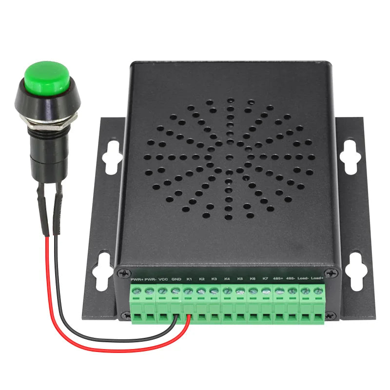 Triggerable Audio Player for Museum Exhibitions 7-Trigger Sound Player RS485 Alert Speaker BGM Player Triggered by Dry Contacts