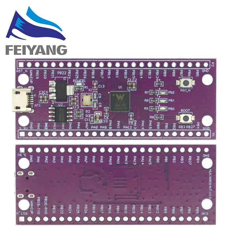 W806 Microcontroller 240MHZ 5-8Bit STM32 Development Board CH340 IoT MCU Chip CDK Development Environment Low Power IOT