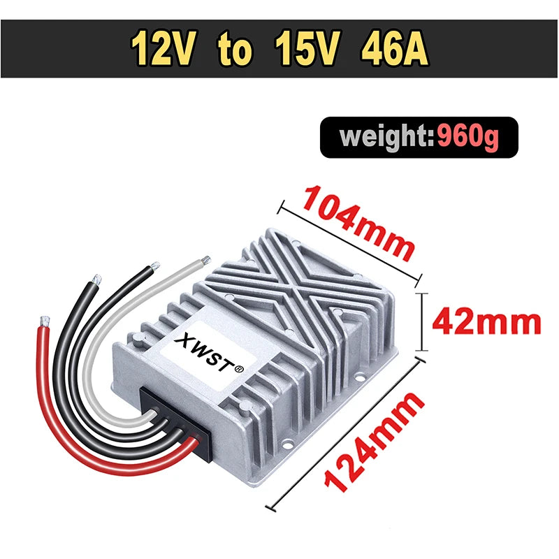 12V to 15V Step-Up Boost DC-DC Converter 1~100A Voltage Regulator Module for Solar Inverter Hybrid Systems
