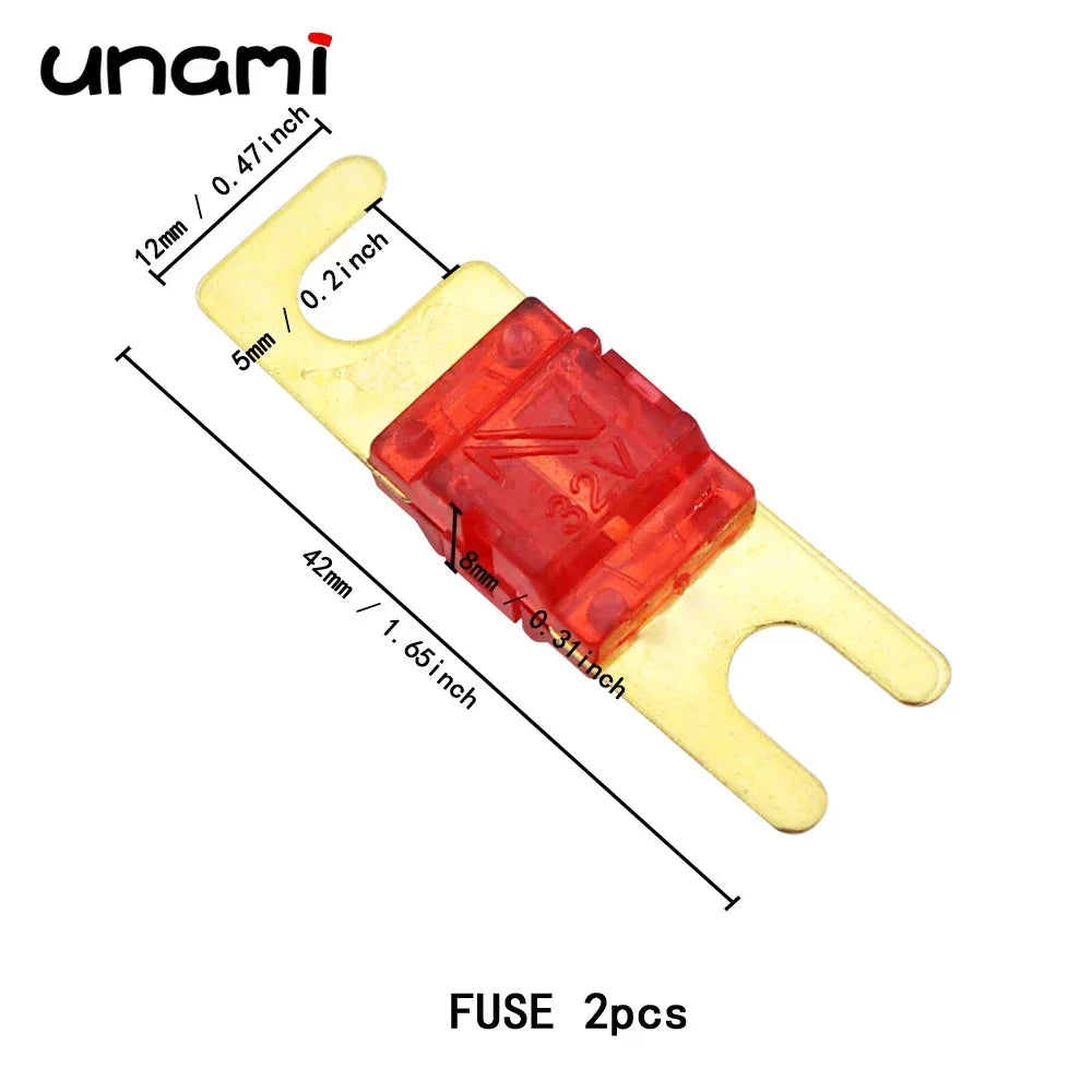 ANS-H 1-Way Midi Fuse Holder ANS-8 20A 50A 70A 80A 100A 150A 175A 200A Safety Plate Base Car Carrier Fuse Box Bolt Type