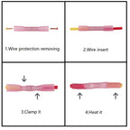 10/100Pcs Heat Shrinkable Cable Terminal Tube BHT0.5 BHT1.25 BHT2 BHT5 AWG22-10 Waterproof Butt Crimp Copper Insulated Connector