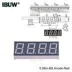 0.56inch Digital tube Common AnodeCathode Red 1 2 3 4 Bit digital Tube LED Display 7 segment 0.56