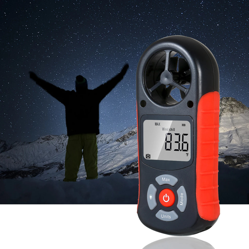 TL-303 Digital Anemometer Wind Speed Wind Chill Temperature Humidity Heat Index Dew Point Barometric Pressure Altitude Meter