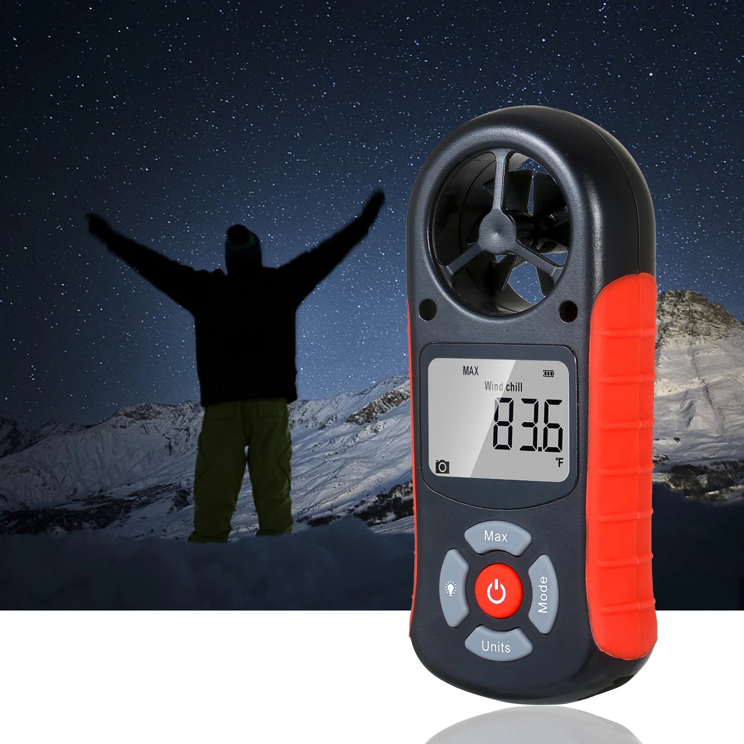TL-303 Digital Anemometer Wind Speed Wind Chill Temperature Humidity Heat Index Dew Point Barometric Pressure Altitude Meter