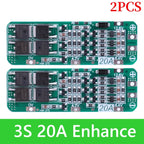 BMS 3S/4S 5A 10A 20A 25A 40A 60A Li-ion Lithium Battery Charger Protection Board 18650 For Drill Motor 12V with Enhance/Balance