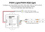 SP805E ESP32 WLED Controller WiFi Music LED Controller for Addressable WS2811 WS2812 WS2814 WS2815 SK6812 PWM CCT RGB Cob Strips