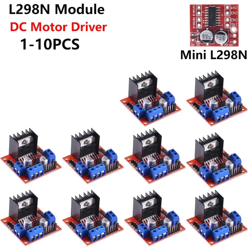 L298N DC Motor Driver Module L298N Stepper Motor Smart Car Robot Breadboard Peltier High Power L298 DC Motor Driver for Arduino