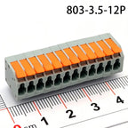 50Pcs/100PCS PCB terminal block DA803 2601 1.5 mm² spacing 3.5 mm pitch gray 2601-1102 3 4 5 6