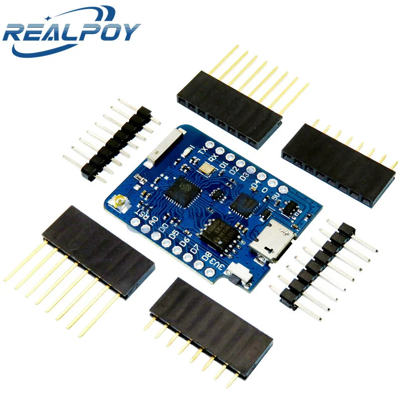 WEMOS D1 Mini Pro 4M 16M Bytes External Antenna Connector NodeMCU Based ESP8266 ESP-8266EX CP2104 WIFI Development Board Micro