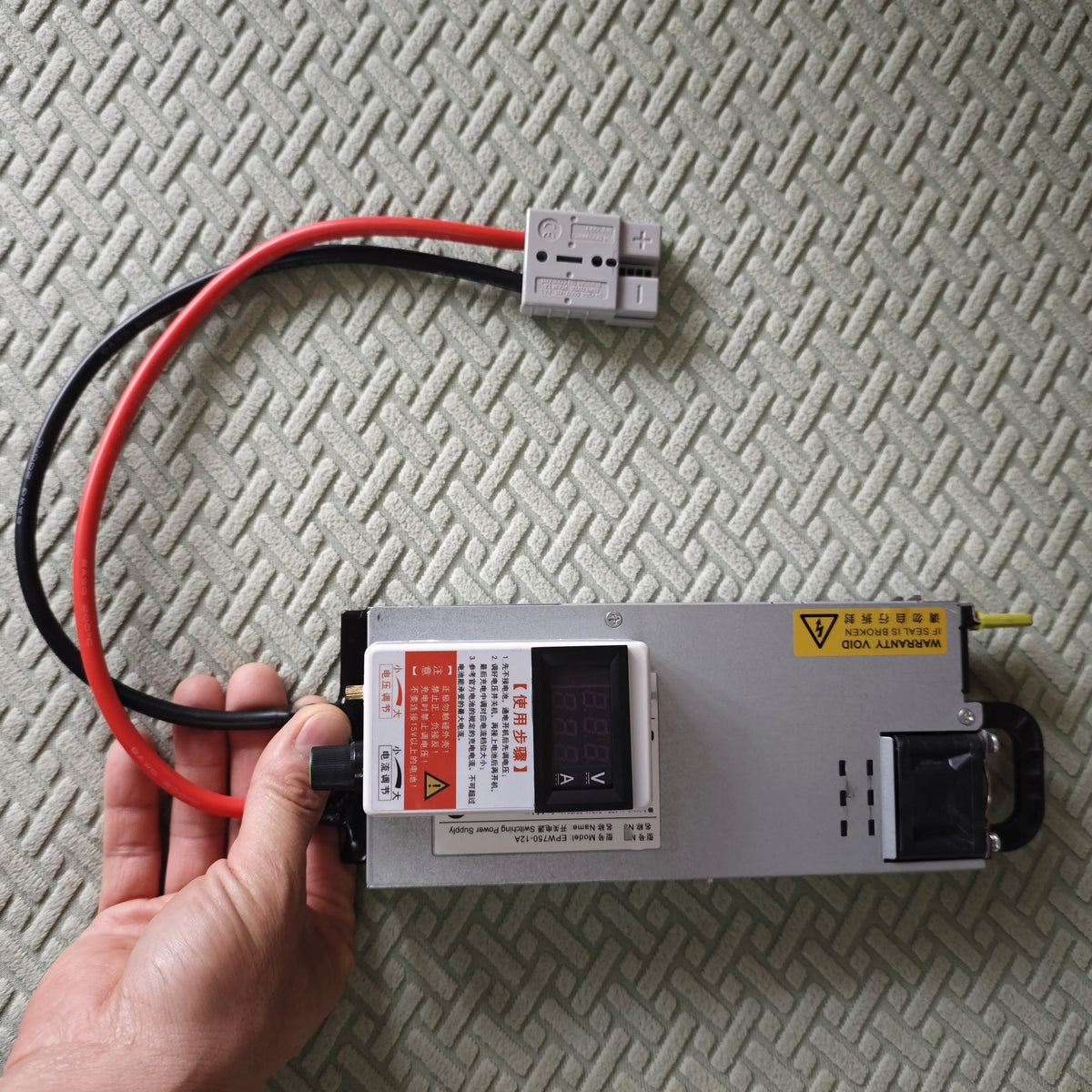 3‑15V 60A Adjustable Fast Lithium Battery Charger With Anderson Connector for LiFePO4 Ternary Lithium Battery Pack