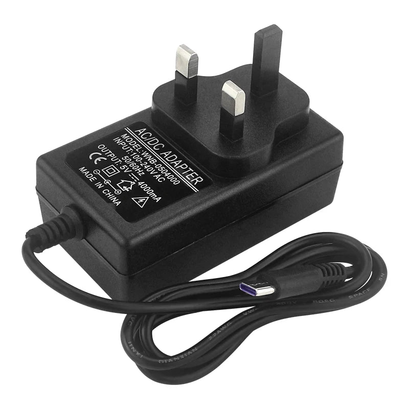 Orange Pi 3 LTS Power Supply 5V 4A USB Type C Power Adapter 100-240V EU US Plug Charger for OPI 5 Plus 5B 4 LTS Raspberry Pi 4B
