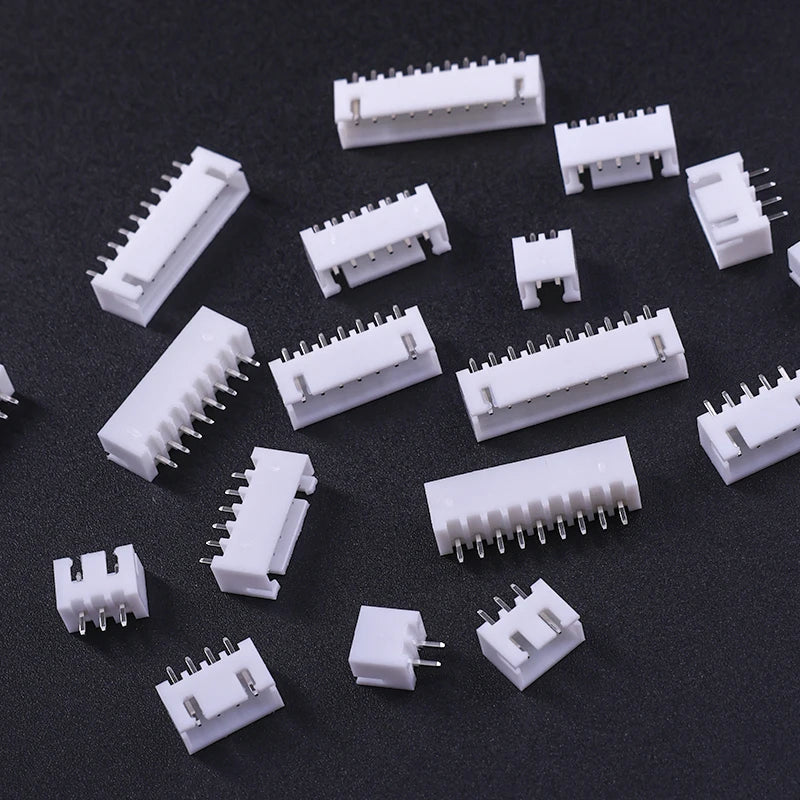 50Pcs JST XH2.54 2/3/4/5 Pin Terminals Plastic Shell Male Plug + Female Socket Wire Connector XH 2.54 2P 3P 4P 5P 6P 7P 8P9P 10P