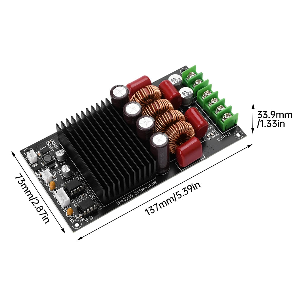 TPA3255 600W Fever Hifi Digital Sound Amplifier Board High-Power Amplifier Dual Channel 2x300W