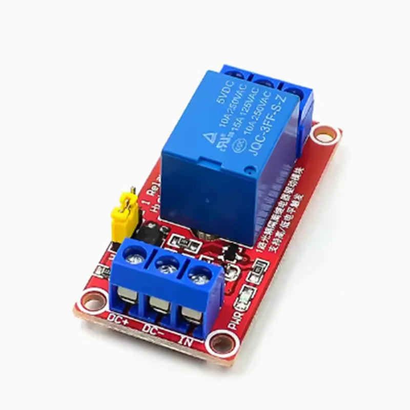 One 1 Channel Relay Module DC 5V 12V 24V High / Low Level Trigger Relay ModuleWith Optocoupler Red