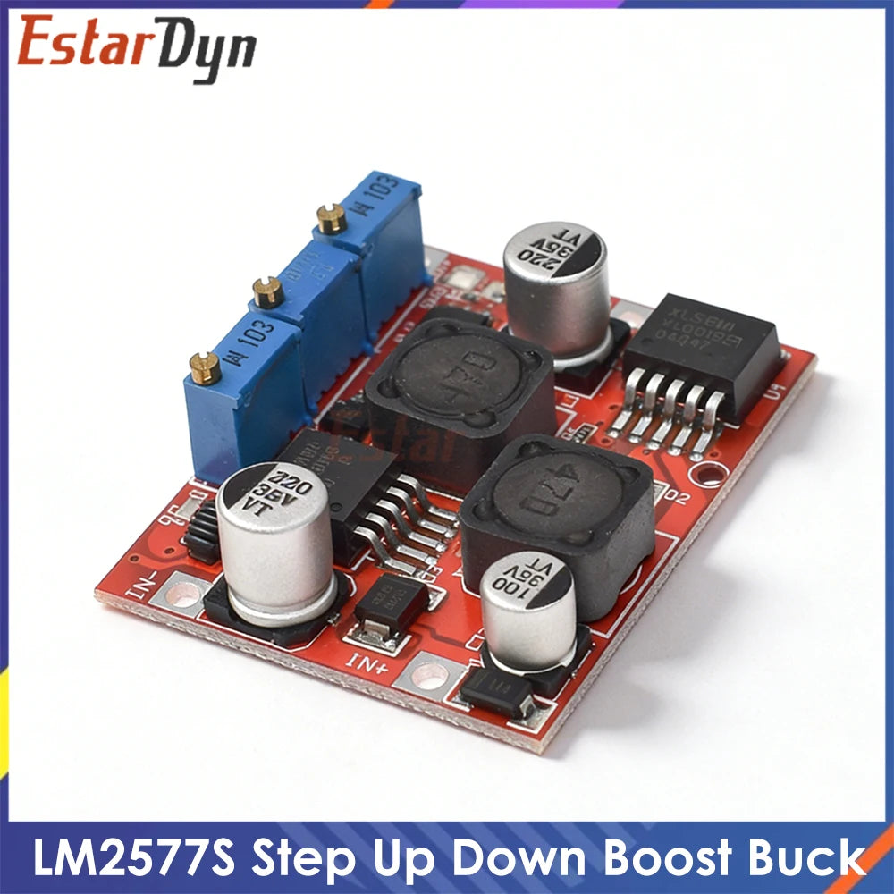 LM2596 LM2577 DC Auto Boost Buck Converter 4-35V to 1-25V 5V 12V 19V 24V 4A Step up / down voltage Regulator CC CV Charging