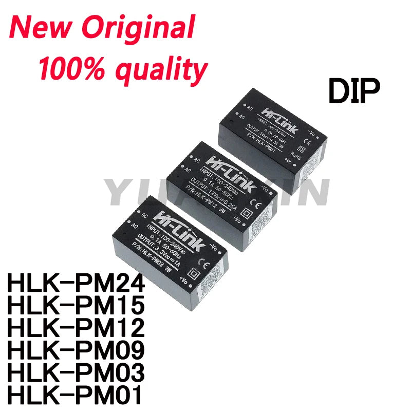 1/pcs  New  HLK-PM09   HLK-PM03  HLK-PM24   HLK-PM12  HLK-PM15  HLK-PM01  AC-DC isolation switch power module