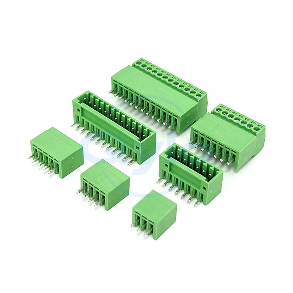 (1 Pcs) KF 2EDGK 2EDGV 2EDGR - 2.54mm Plug-in Terminal Blocks 15EDGK / V / R  Straight and Angled Pin Sockets 2EDG 2.54