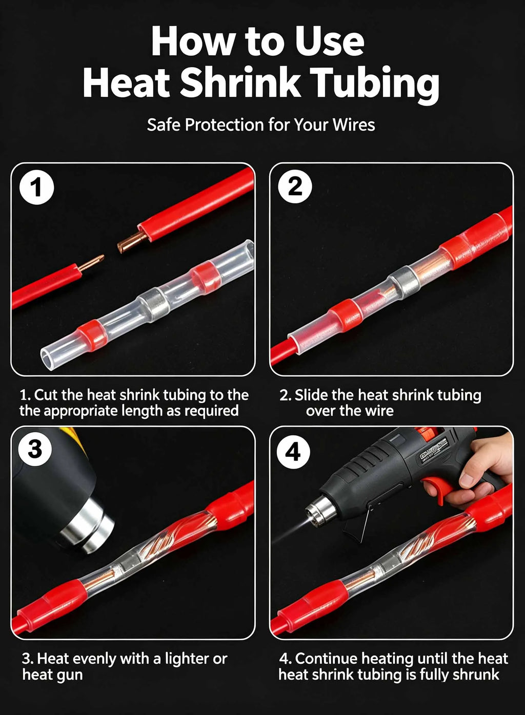IP67 Waterproof Solder Seal Heat Shrink Wire Connectors Welding Ring Electrical Equipment Cable Connection Heat Shrink Tube
