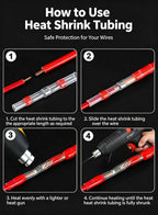 IP67 Waterproof Solder Seal Heat Shrink Wire Connectors Welding Ring Electrical Equipment Cable Connection Heat Shrink Tube