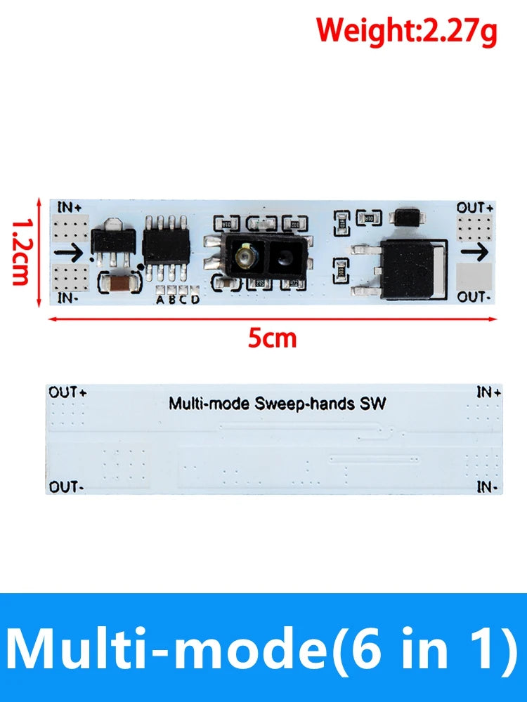 Touch Switch Capacitive Module 5V-24V 3A LED Dimming Control Lamps Active Components Short Distance Scan Sweep Hand Sensor Touc