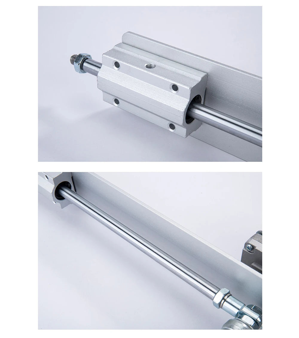 12V/24V DC Linear Reciprocating Motor Adjustable Stroke with Power Supply Telescopic Push Pull Actuator for DIY Automation