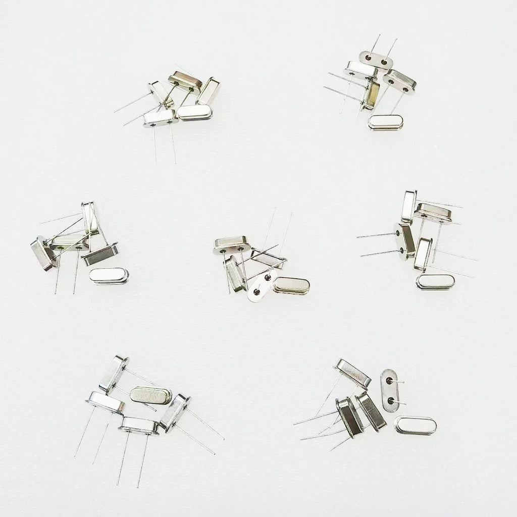 10Values HC-49S Quartz Resonator DIP Crystal Oscillator Kit 4MHz 6MHz 8MHz 12MHz 16MHz 24MHz 25MHz 48MHz 2Pin DIY Electronic Set