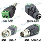 2/5/10pcs 12V DC BNC Male Female Connector Coax CAT5 Video Balun Adapter Plug For Led Strip Lights CCTV Camera Accessories B5
