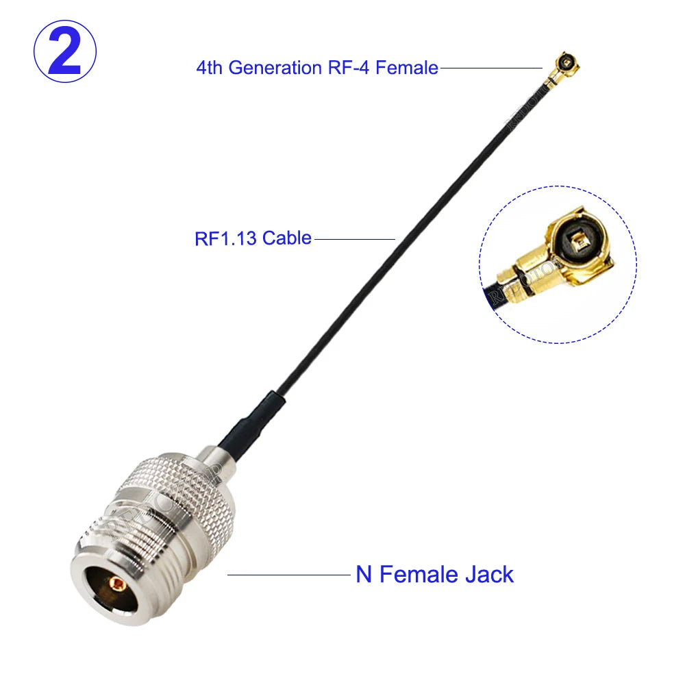 1Pcs N Male/N Female to IPX-4 MHF4 Female Connector N to IPX RF113 Pigtail Coaxial Mini PCI WIFI WLAN Antenna Extension Cable