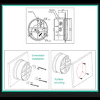 ELECALL EM2000 Differential Pressure Gauge Pa/Kpa/psi/mmH₂O for Air Gas Meters Barometer Pressure for Clean Room